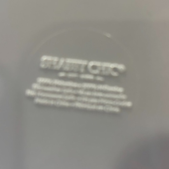 8 NEW Shabby Chic Melamine 8.5" Plates White Black Bows Scalloped Edges Set of 8 - Picture 3 of 4